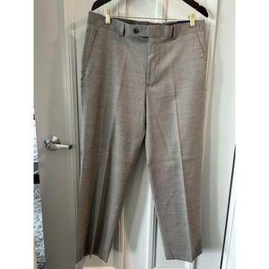 The SAVILE ROW CO London Size 36/30 Dress Pant Wool Blend *NEW* Pearl Grey C23